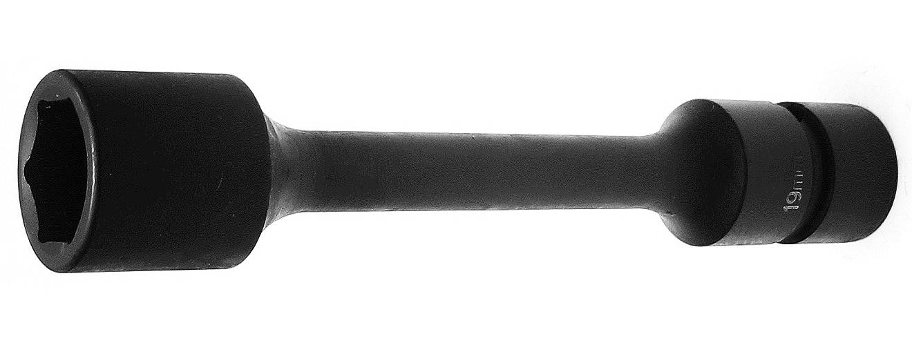 Sleeve drive" Impact socket. With 3/8" square drive and guide on the axle. Action 100–200 mm