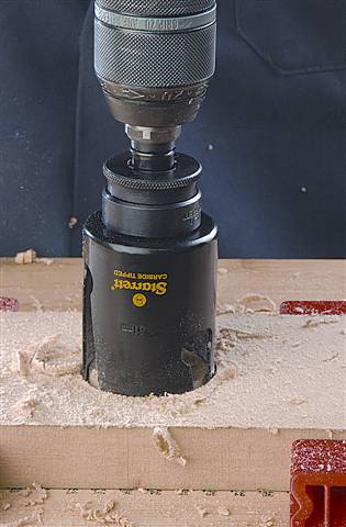 Holesaw for wood, chipboard, glazed tile, plastic etc. Starrett MPH