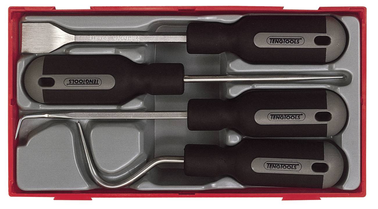 4 deler Skrape- og demonteringssett Teng Tools TTSR04