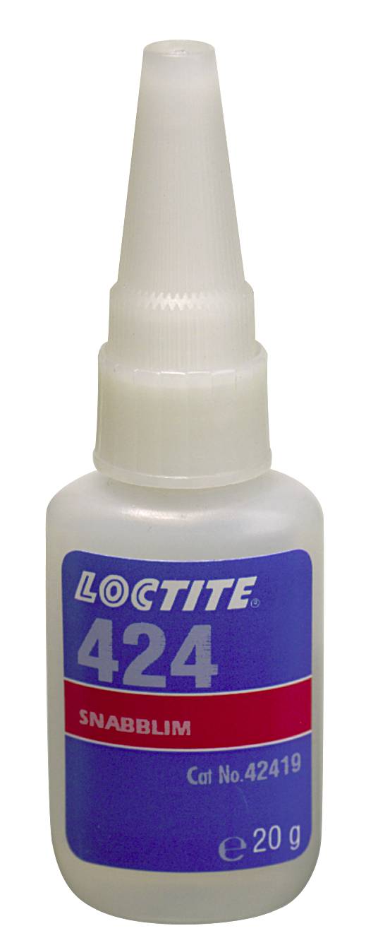 Snabblim Plast Gummi Loctite 424