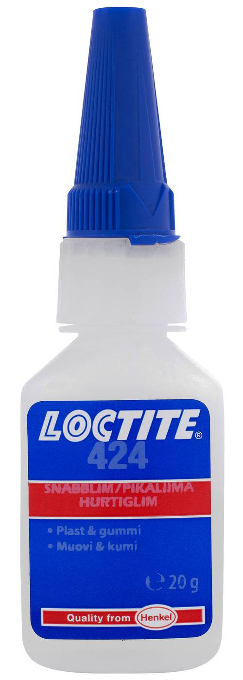 Snabblim Plast Gummi Loctite 424