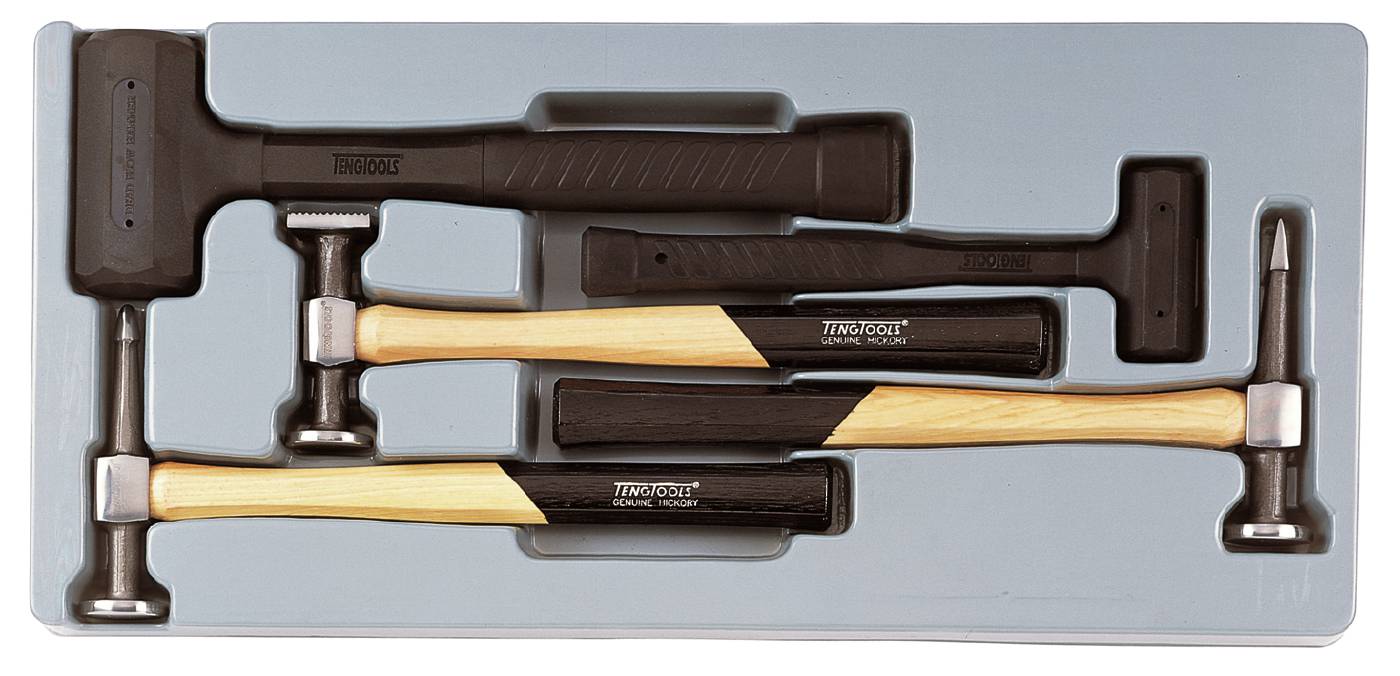 5 dele Pladehammersæt Teng Tools TTPSAD