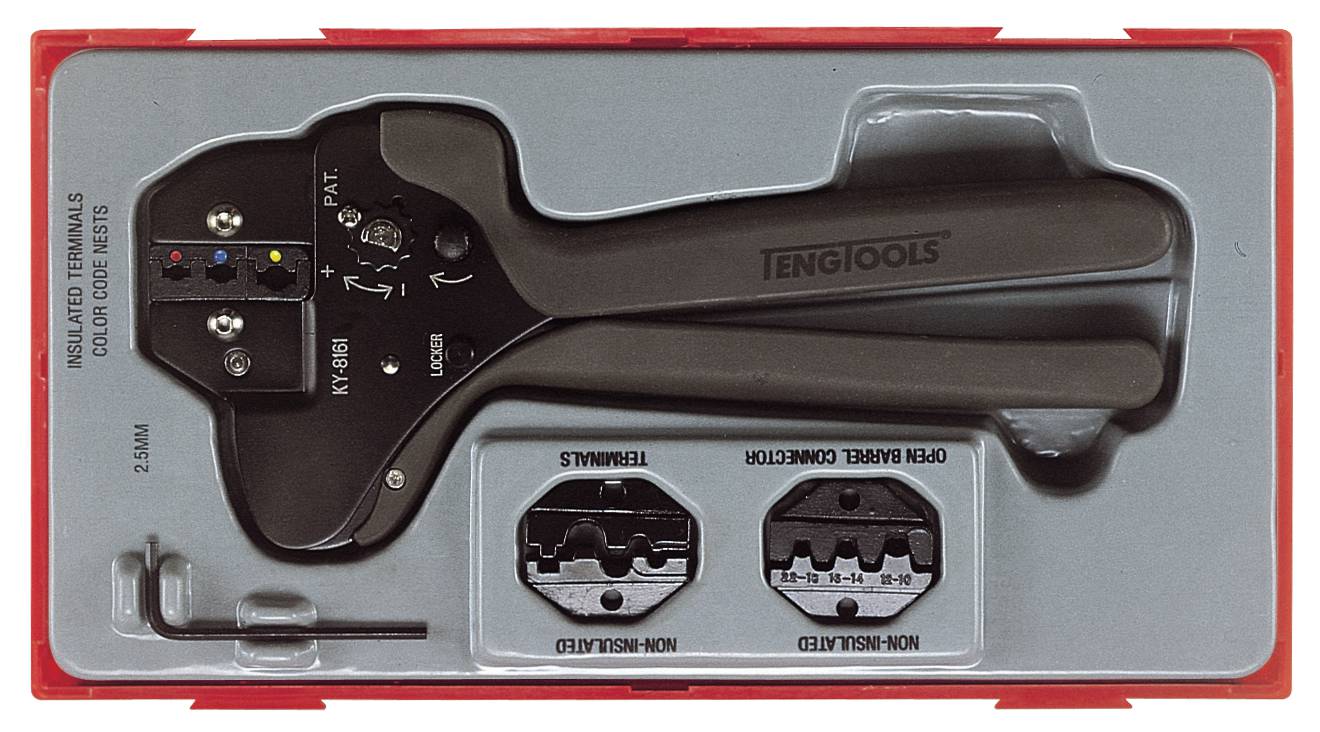 4 pc Ratchet crimping tool set Teng Tools TTCP04