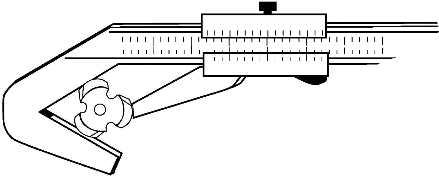 Three-point vernier calipers Limit