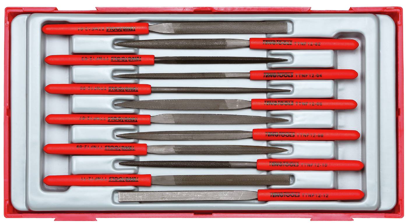 12 pc Set of needle files Teng Tools TTNF12
