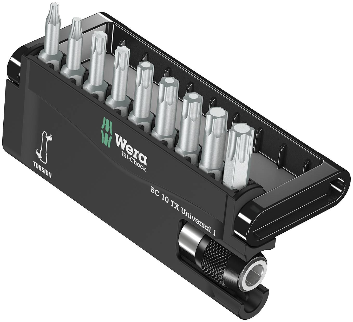 Bitskassett - bitshållare med snabbväxelchuck Wera 8100-9/TZ / 8167-9/TZ Torx