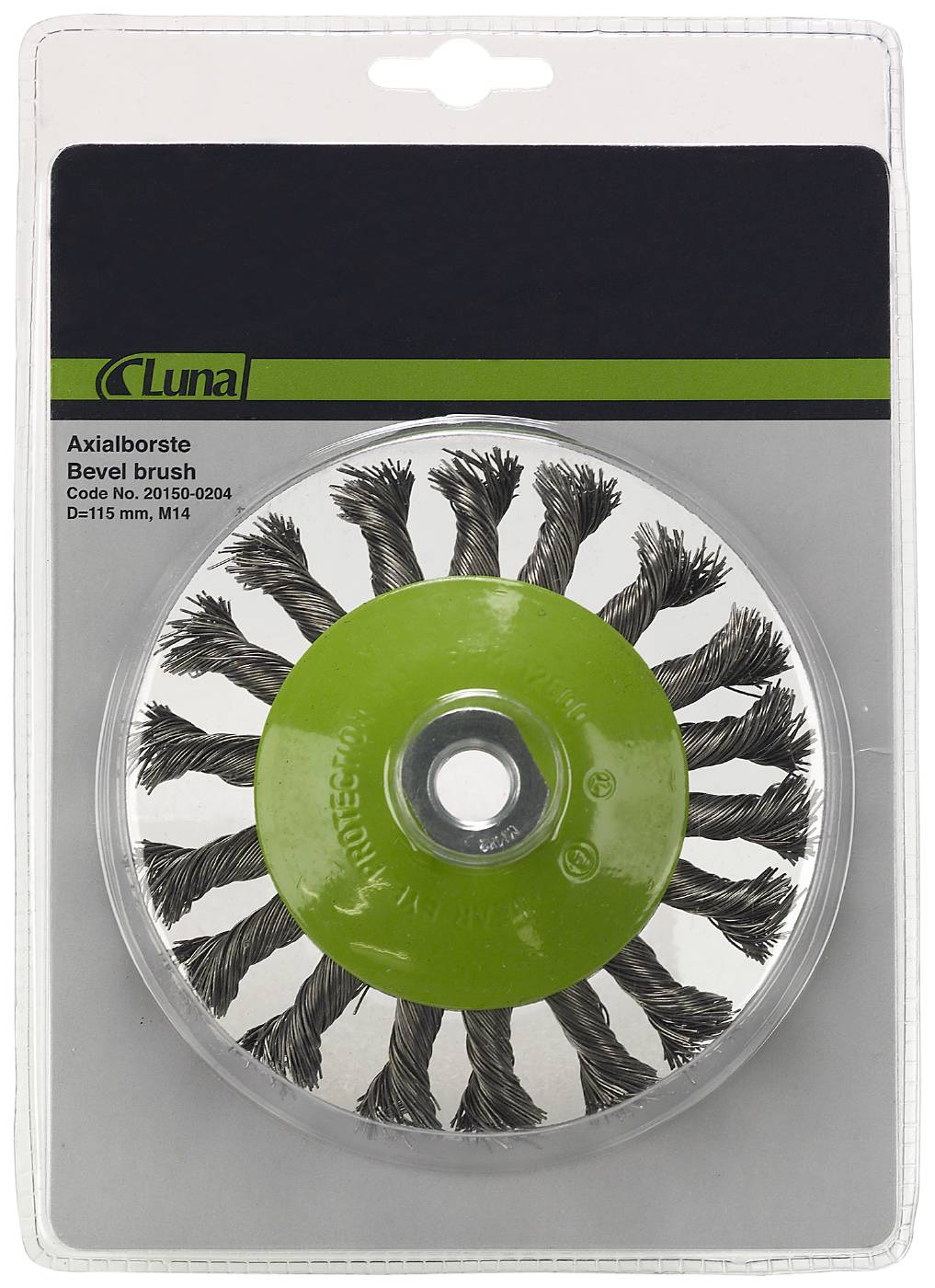Axial brush 100 mm / 115 mm Luna