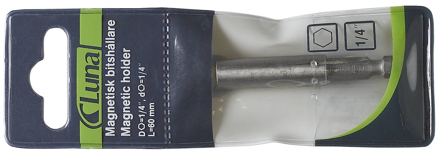 Bit holder - with magnet 60 mm, 75 mm Luna