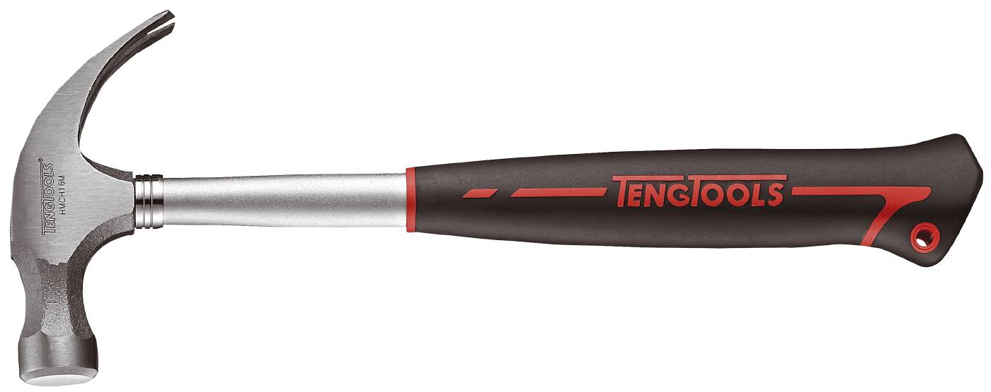Carpenter’s hammer with steel tube handle and magnet. Teng Tools HMCH16M