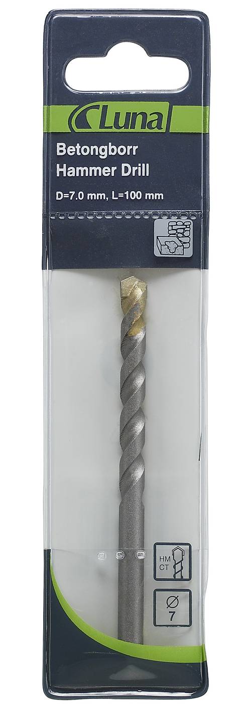Concrete drill with tungsten carbide tip Luna