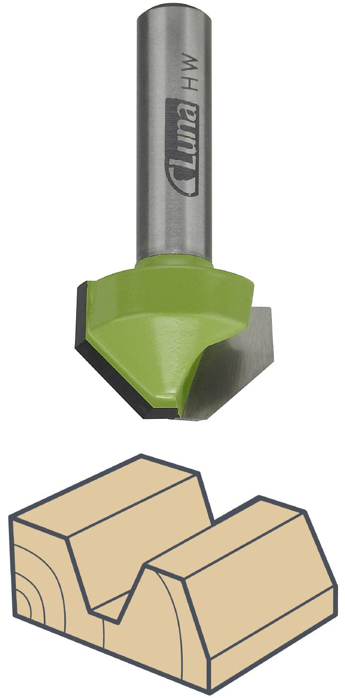 Chamfer bits for wood Luna