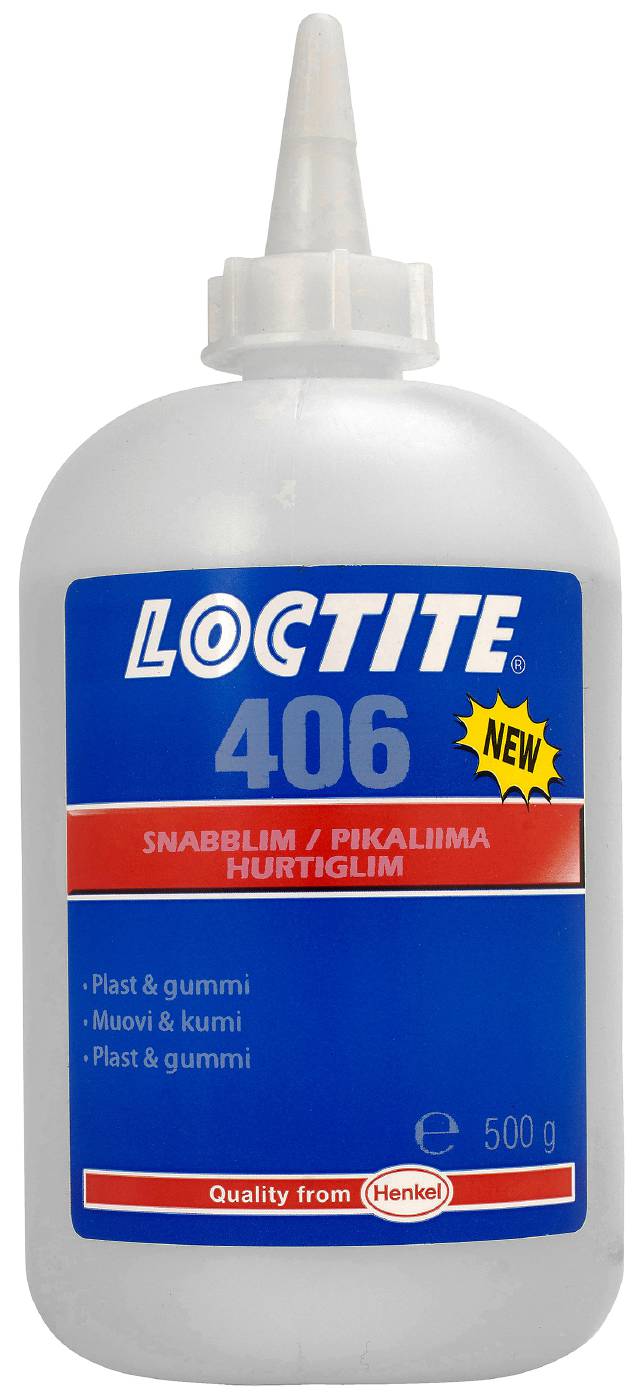 Snabblim Plast Gummi Loctite 406