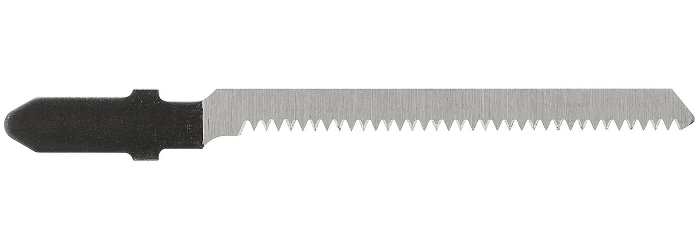 Jigsaw blade HCS for wood, plastic with ground teeth and tapered back TP50