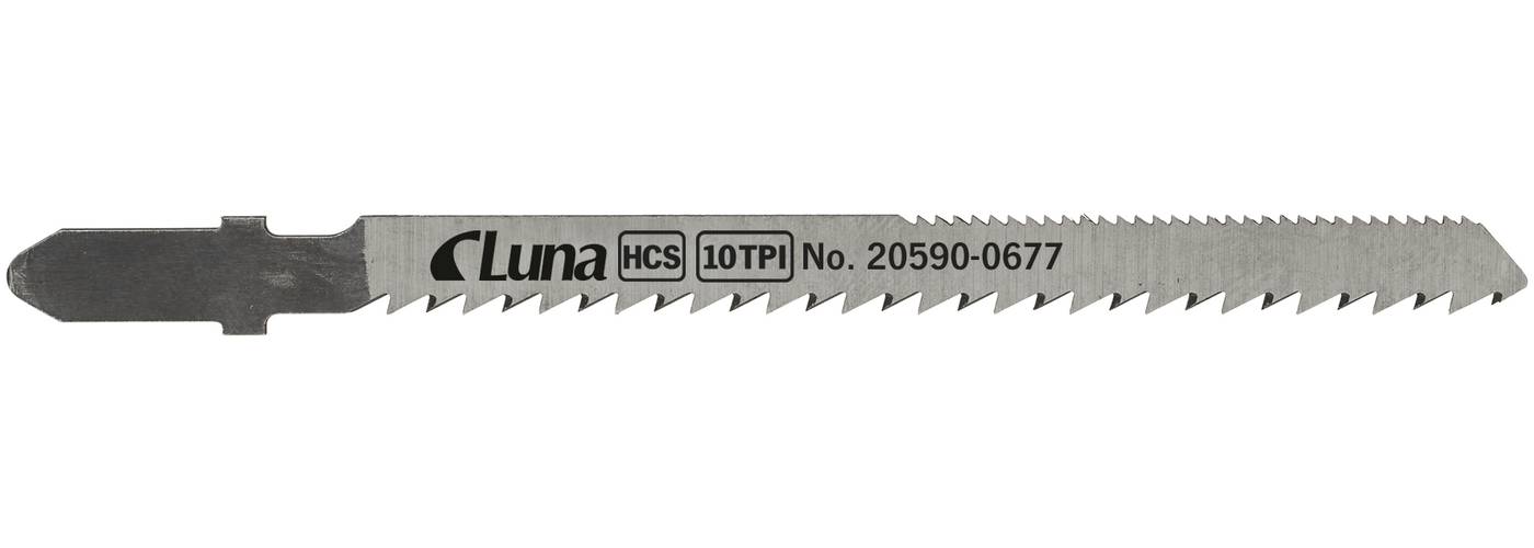 HCS jigsaw blades for wood, with ground teeth and a serrated back for good curve sawing