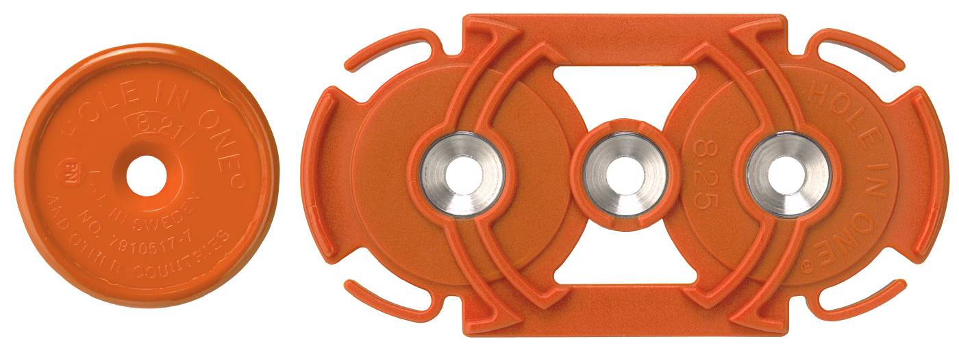 Magnetic centering device Hole-in-one 2004 for double gang box
