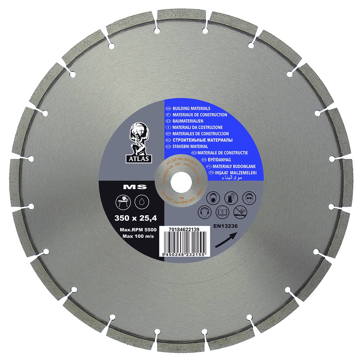 Diamond cut-off blade Atlas Universal