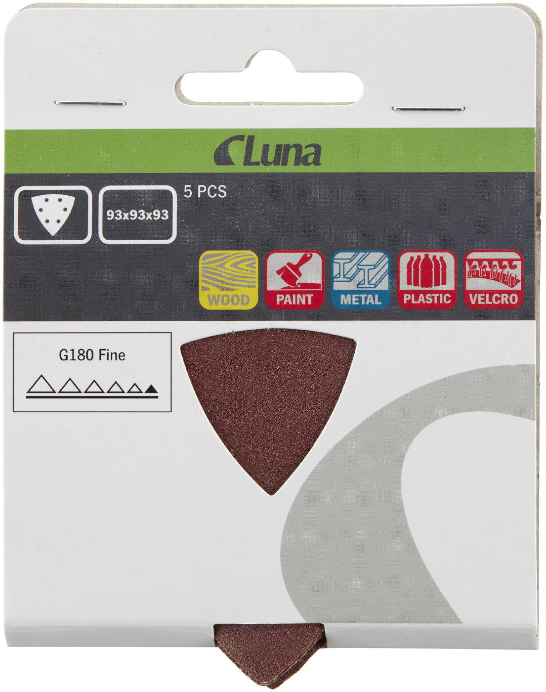 Abrasive sheet 93×93×93 Luna