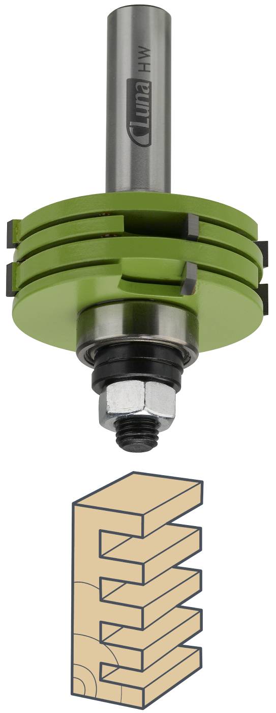 Disc groove bits HM for wood Luna