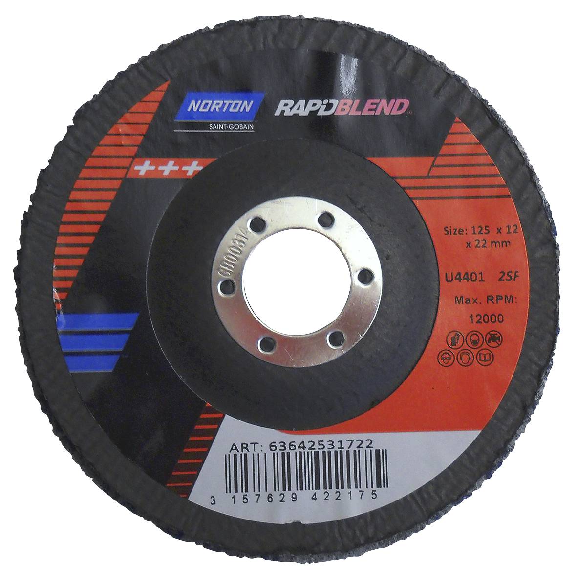 Overflatesliperondell Norton Bear-Tex Rapid Finish