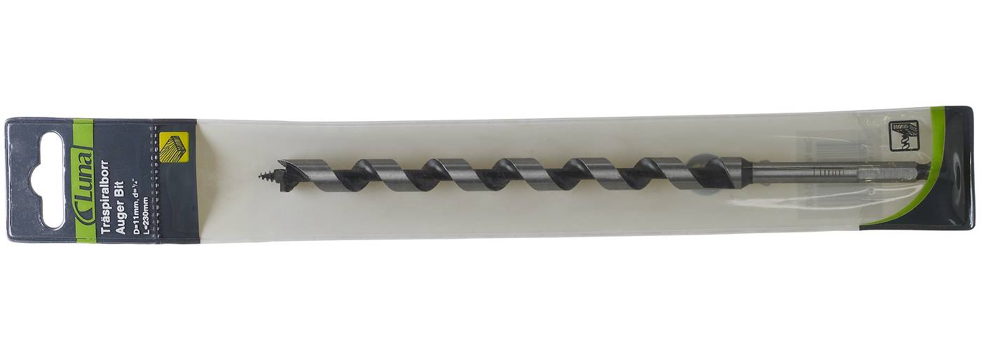 Wood twist drill with 1/4'' and 3/8'' quick chuck attachment Luna