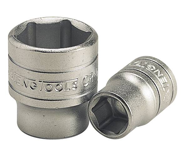 Hylsy. Nelikulmainen 3/8"-kiinnitys. Teng Tools M380507-C / M380522-C