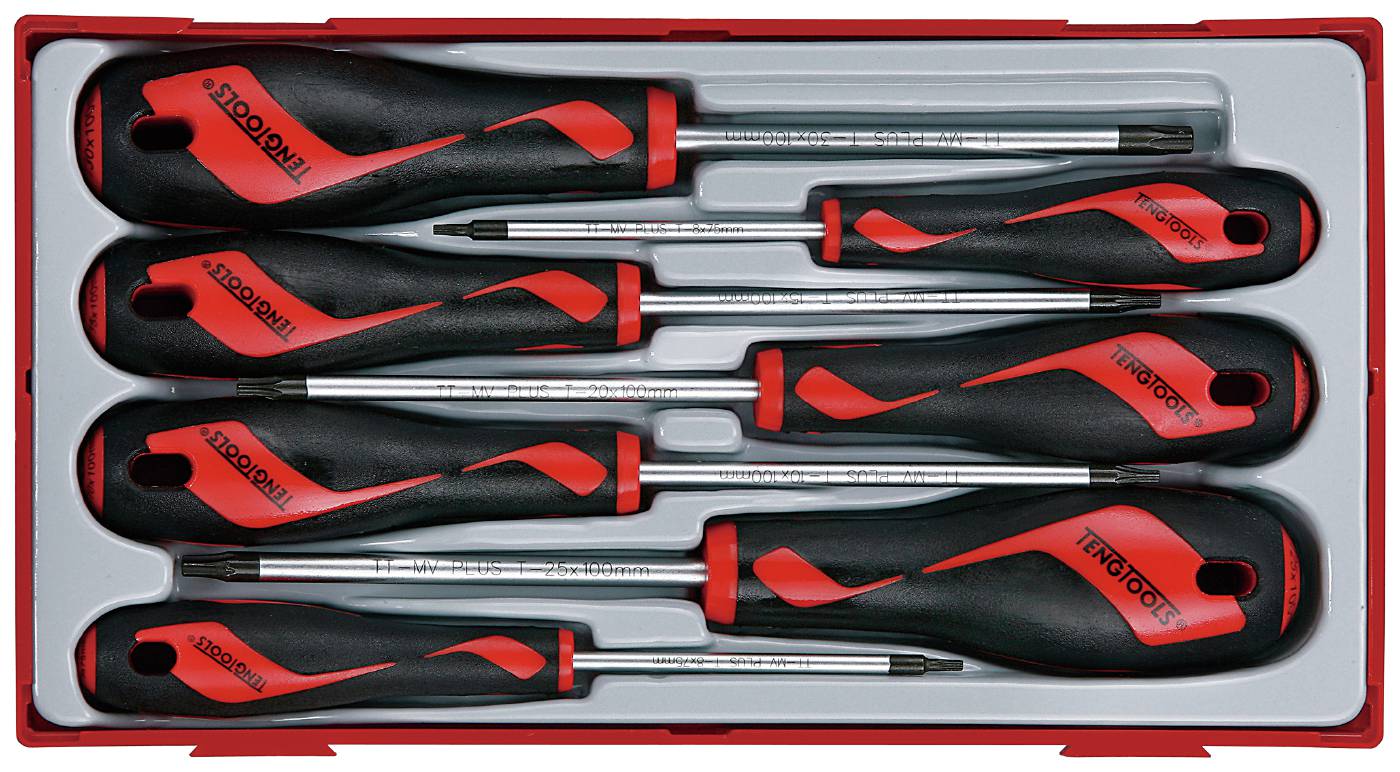 7 pc Screwdriver set - TX Teng Tools TT917TXN