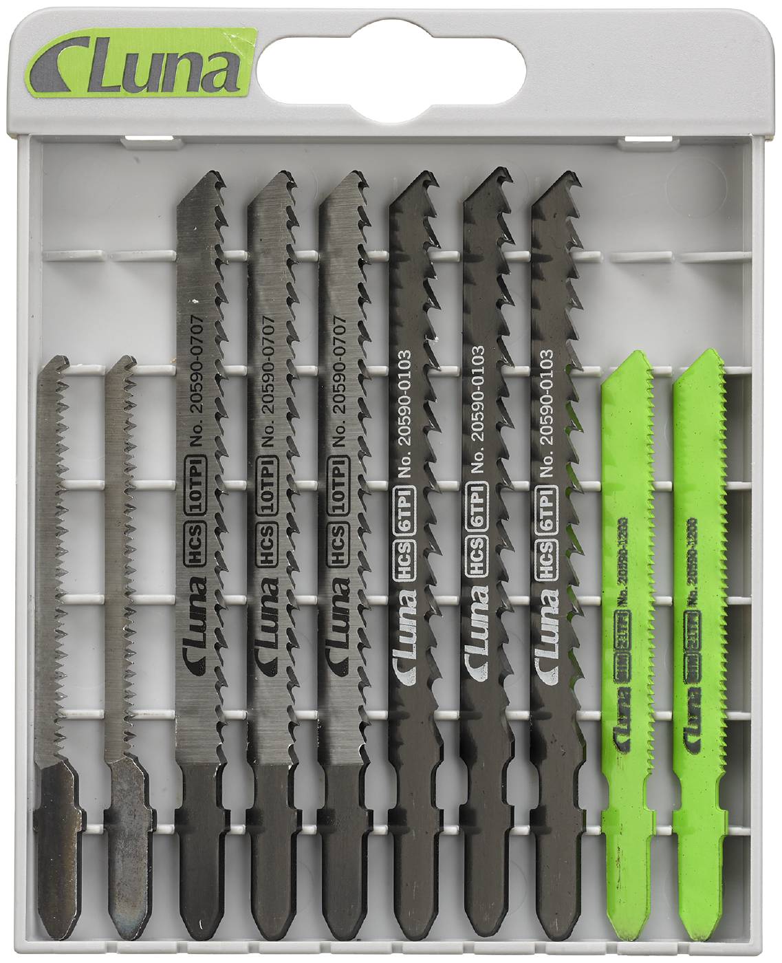 Jigsaw blade set 10 pieces Luna