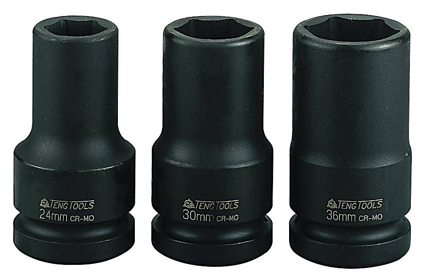 Impact socket. With 1" square drive. Teng Tools 910624 / 910636