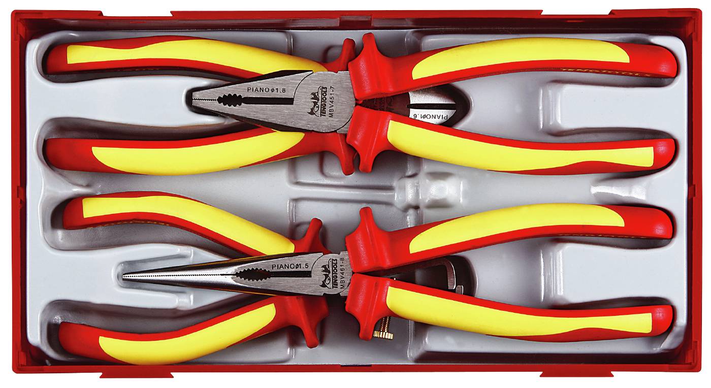 4 pc Insulated pliers set 1000 volt Teng Tools TTV440