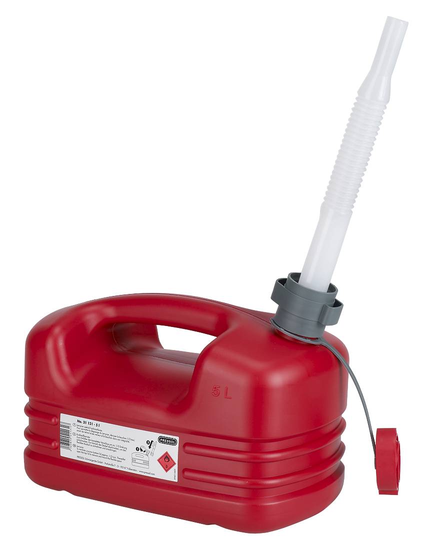 Polyethylene petrol can Pressol