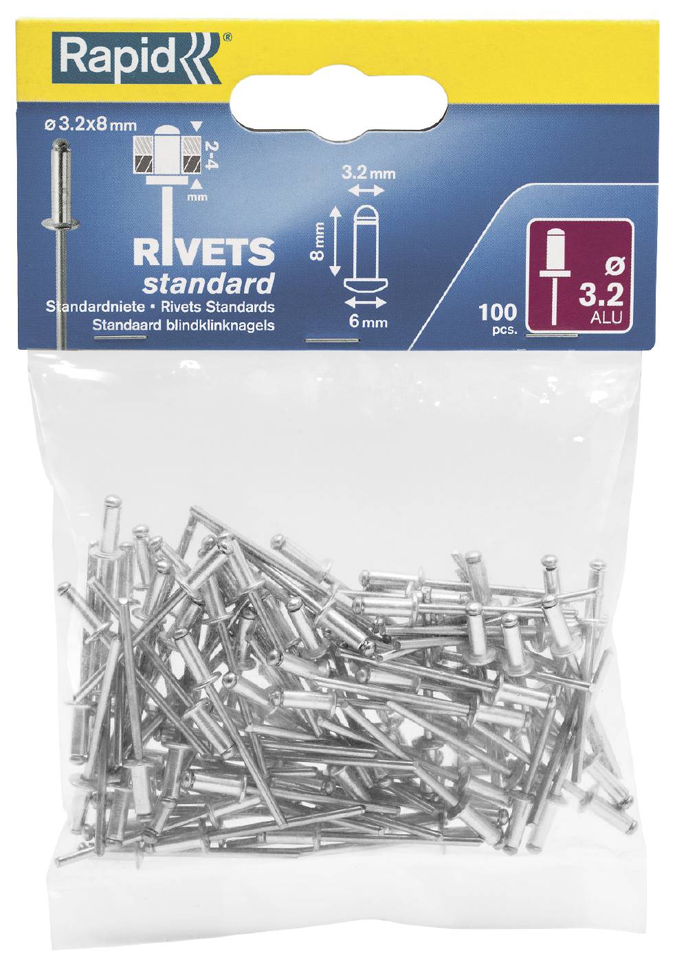 Standard rivets, aluminium Rapid