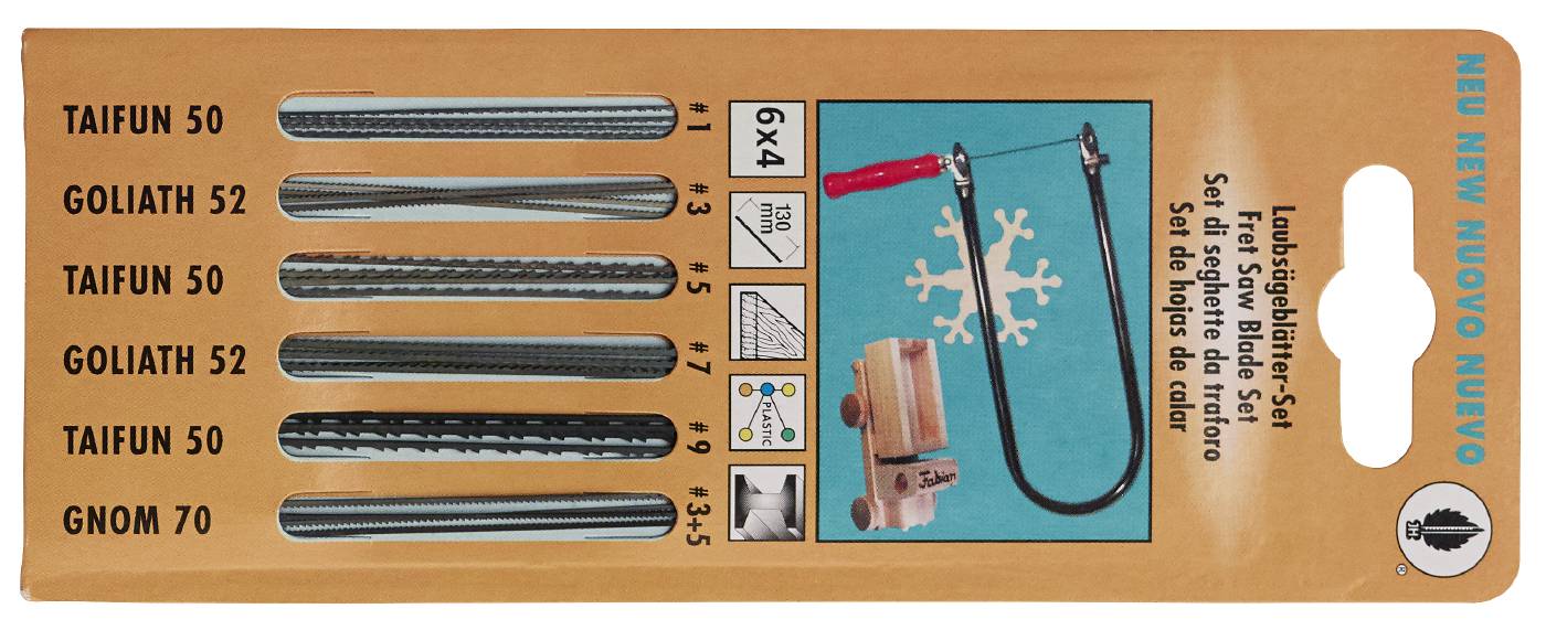 Fretsaw blade set