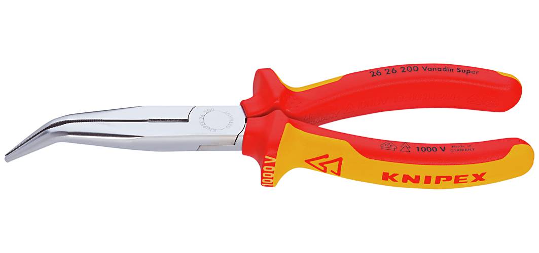 Flat nose pliers with side cutters 1000-volt. Knipex 2626