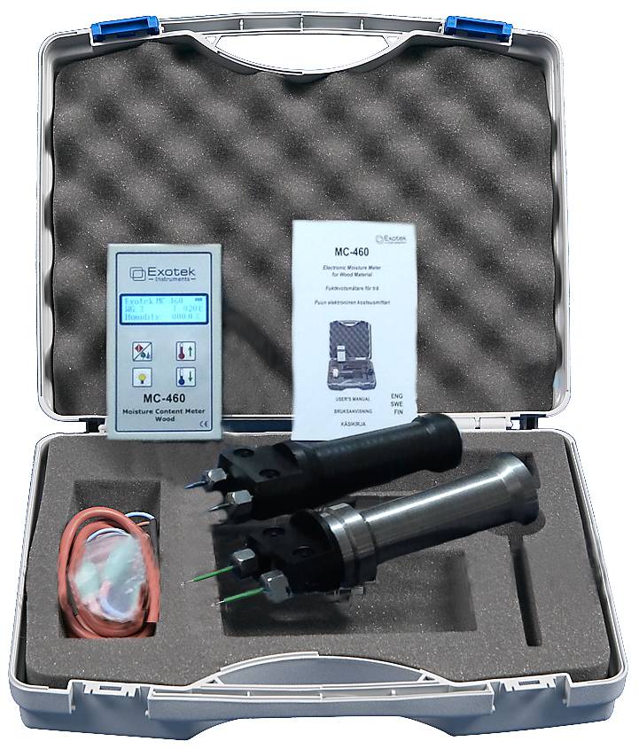 Fuktkvotsmätare för trä Exotek MC-460B / MC-460S-40