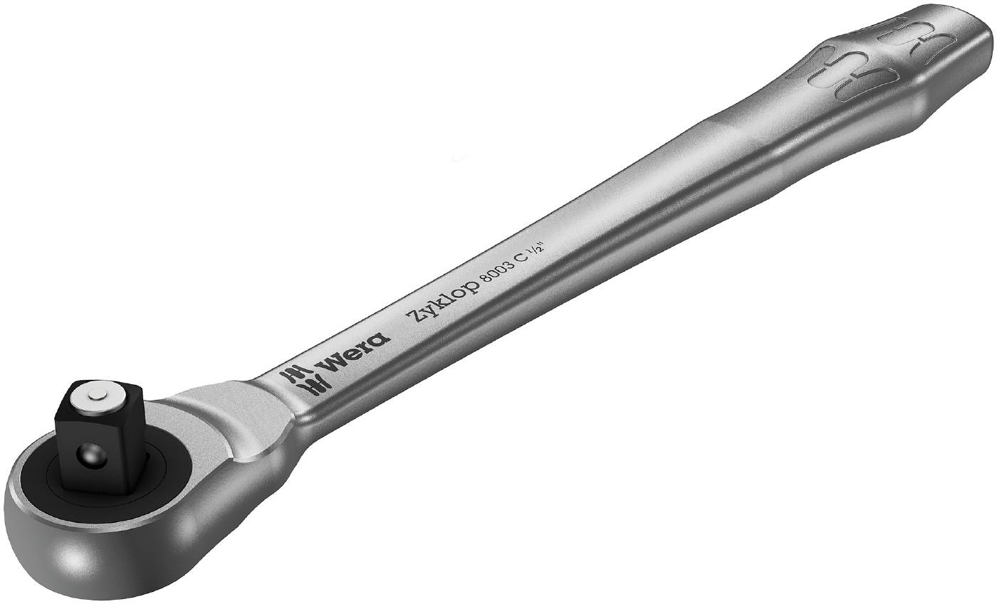 Räikkäväännin neliötappikiinnityksellä. Wera 8003 C