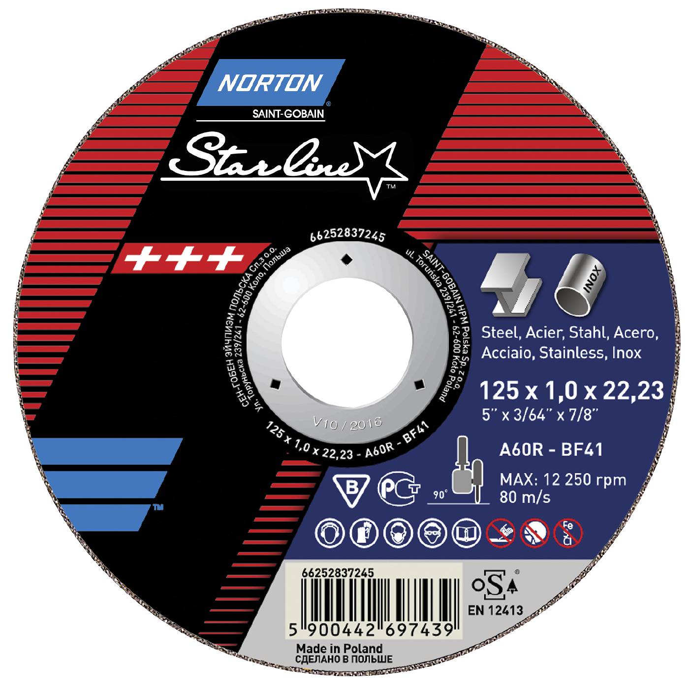 Cut-off wheel Norton Blue Fire