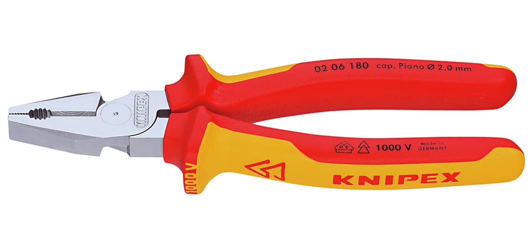 Combination pliers 1000-volt. Knipex 0206