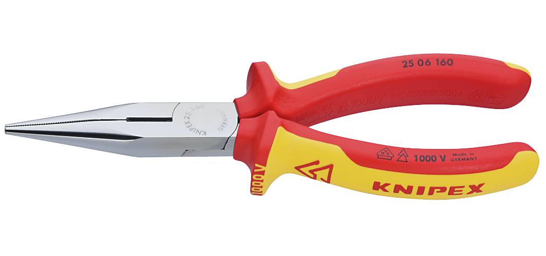 Flat nose pliers with side cutters 1000-volt. Knipex 2506
