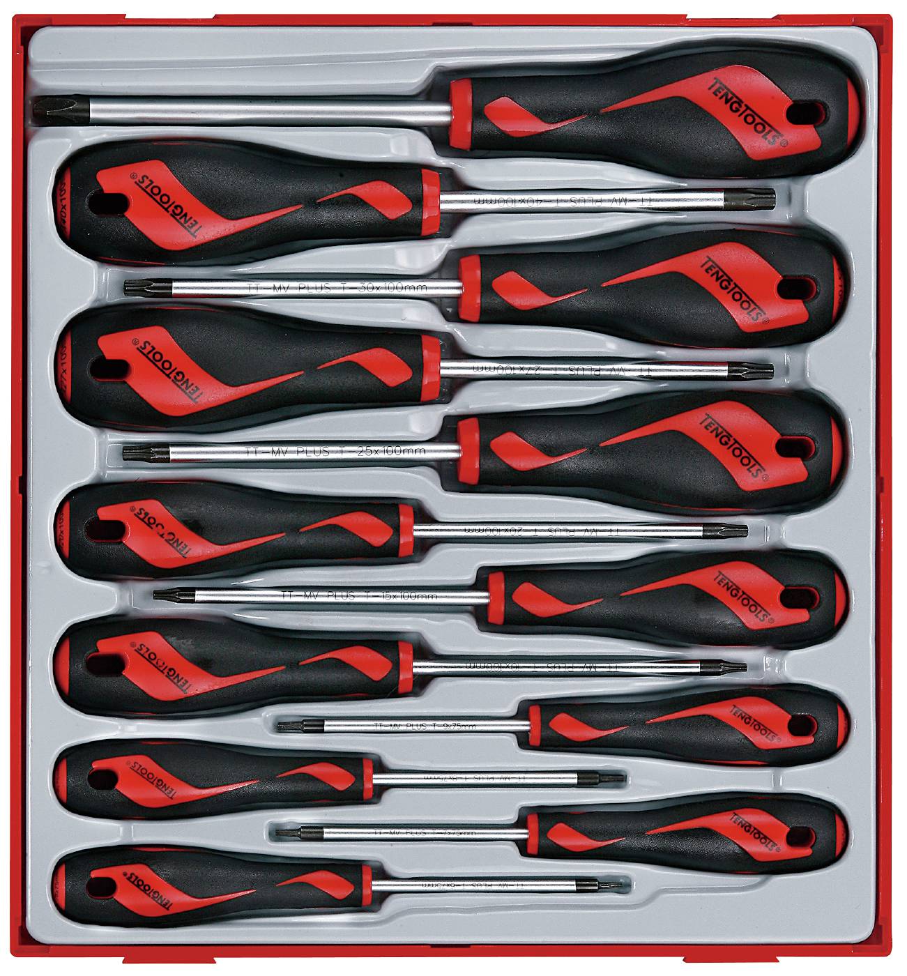 12 pc Screwdriver set - TX Teng Tools TTD912TXN