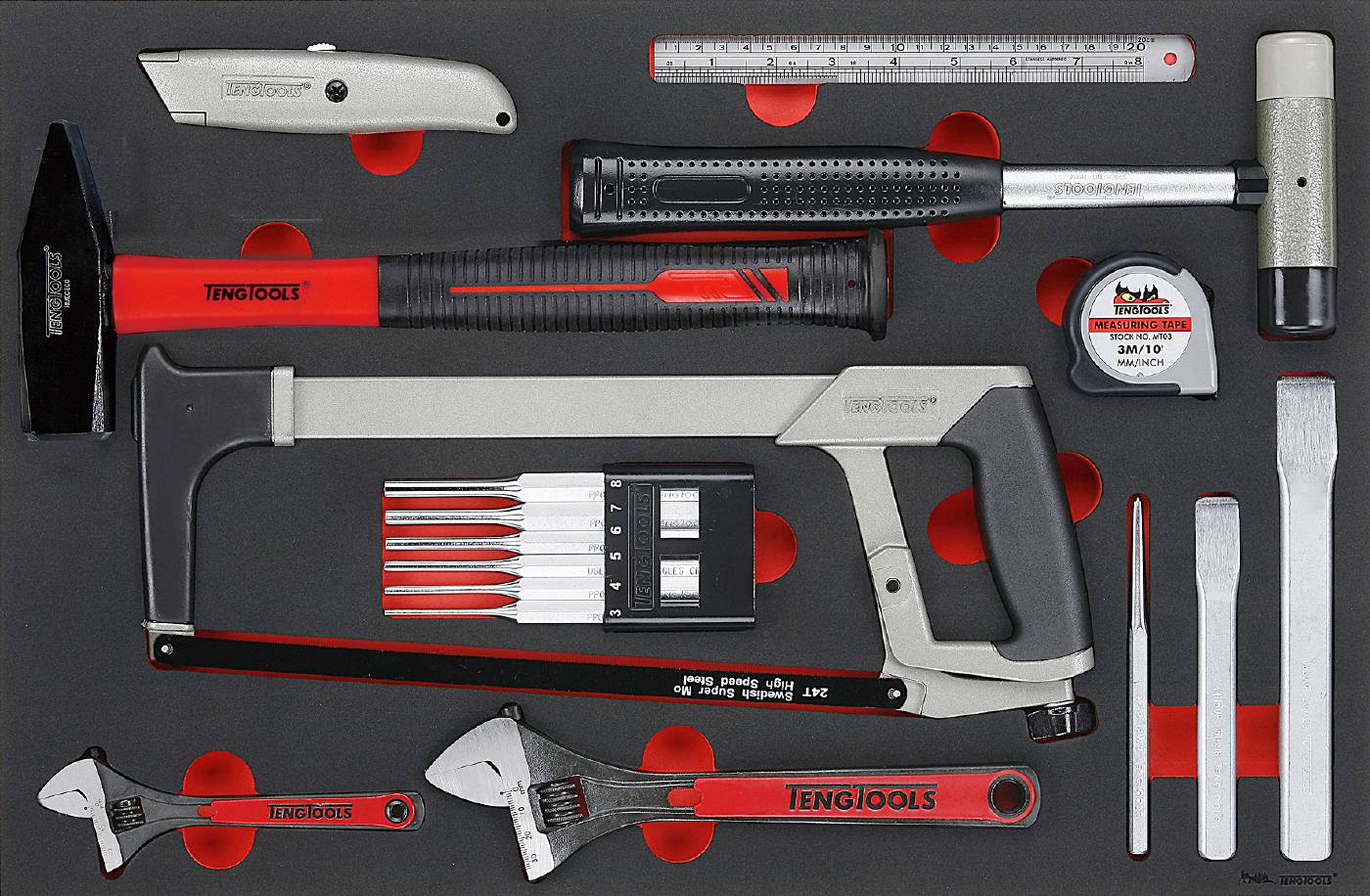 12 pc General tool set Teng Tools TTEPS12