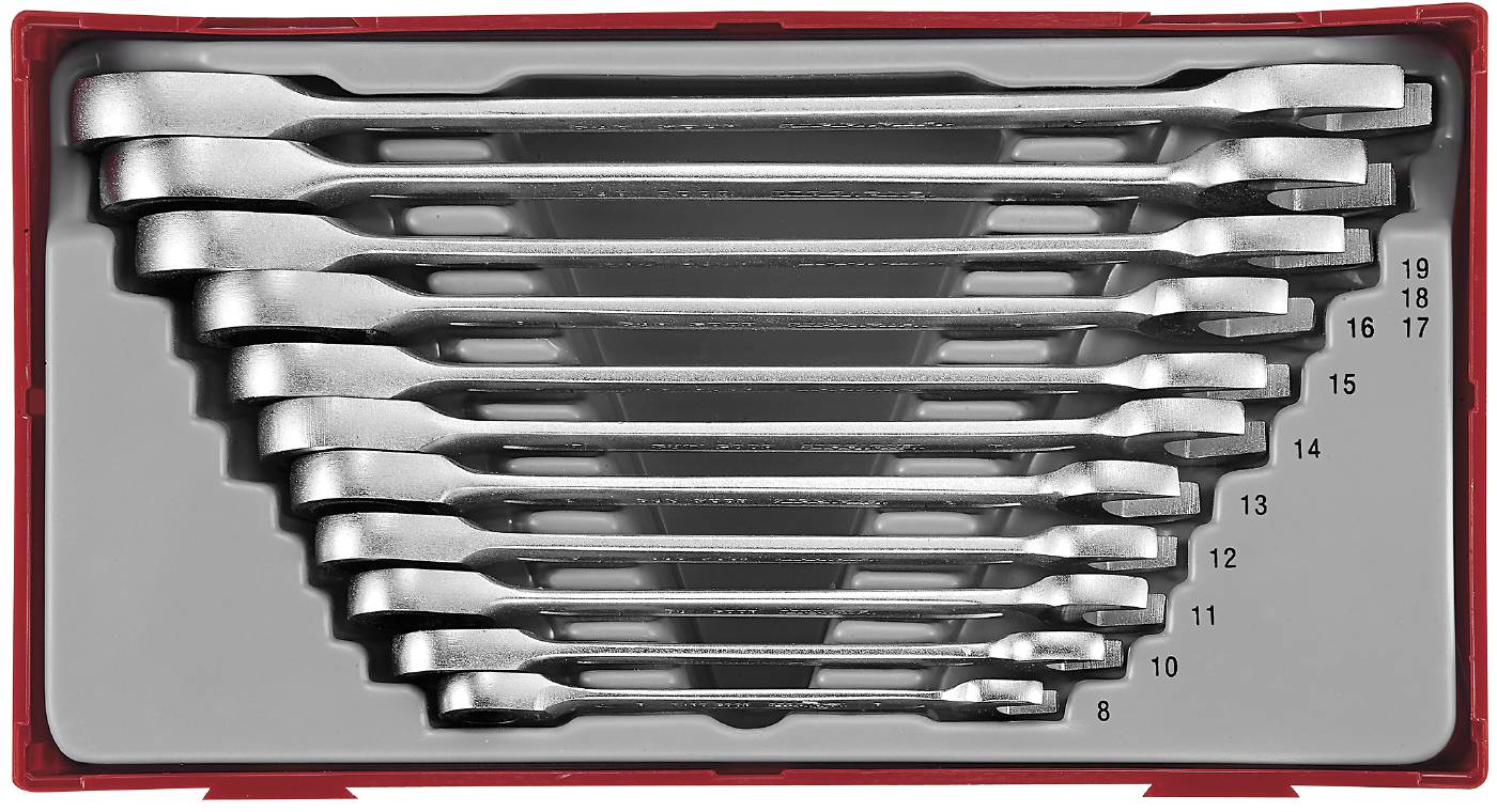11 pc Ratcheting Combination Spanner Set Teng Tools TT6511RS