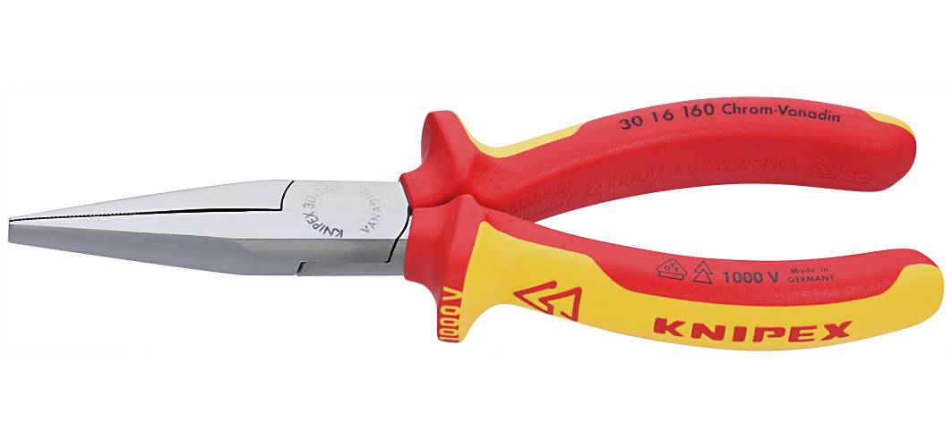 Flat nose pliers 1000-volt Knipex 30 16/30 36 160