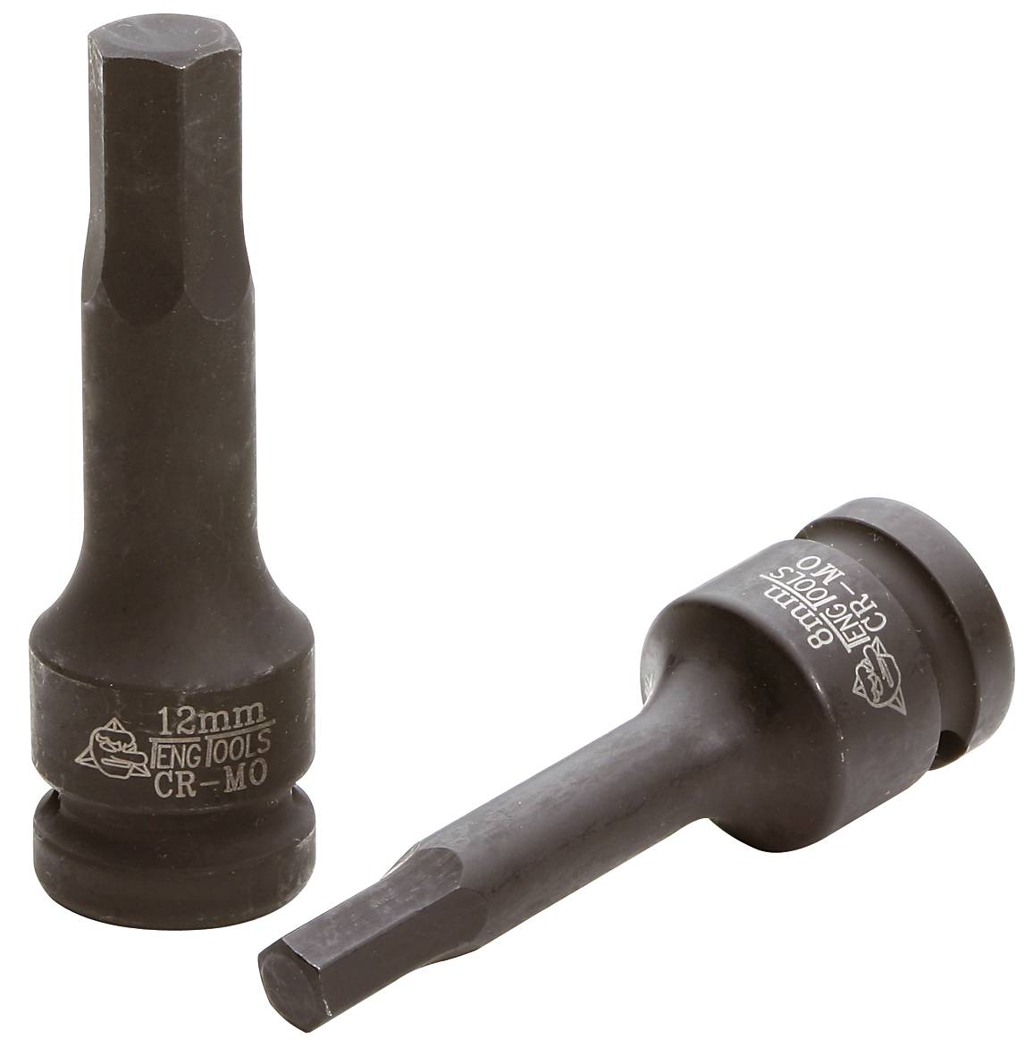 Hexagonal impact socket bit – 1/2" square drive. Teng Tools 921505-C / 921519-C