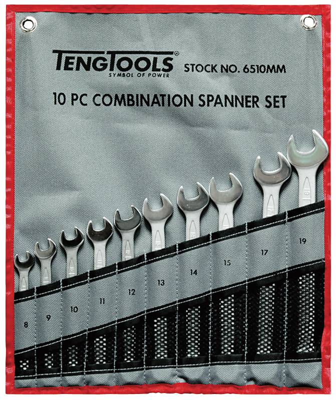Ring-gaffelnøgler i sæt Teng Tools 6510MM / 6512MM1