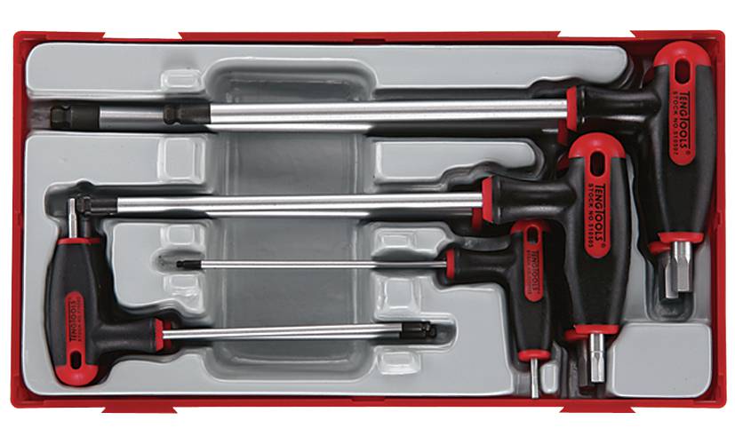 7 pc Hex keys in set Teng Tools TTHEX7 / TTHEX7AF