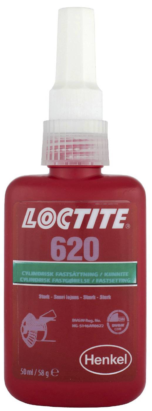 Cylindrisk fastsättning Loctite 620