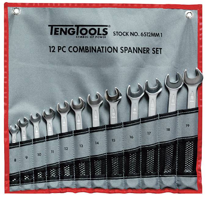 Ring-gaffelnøgler i sæt Teng Tools 6510MM / 6512MM1