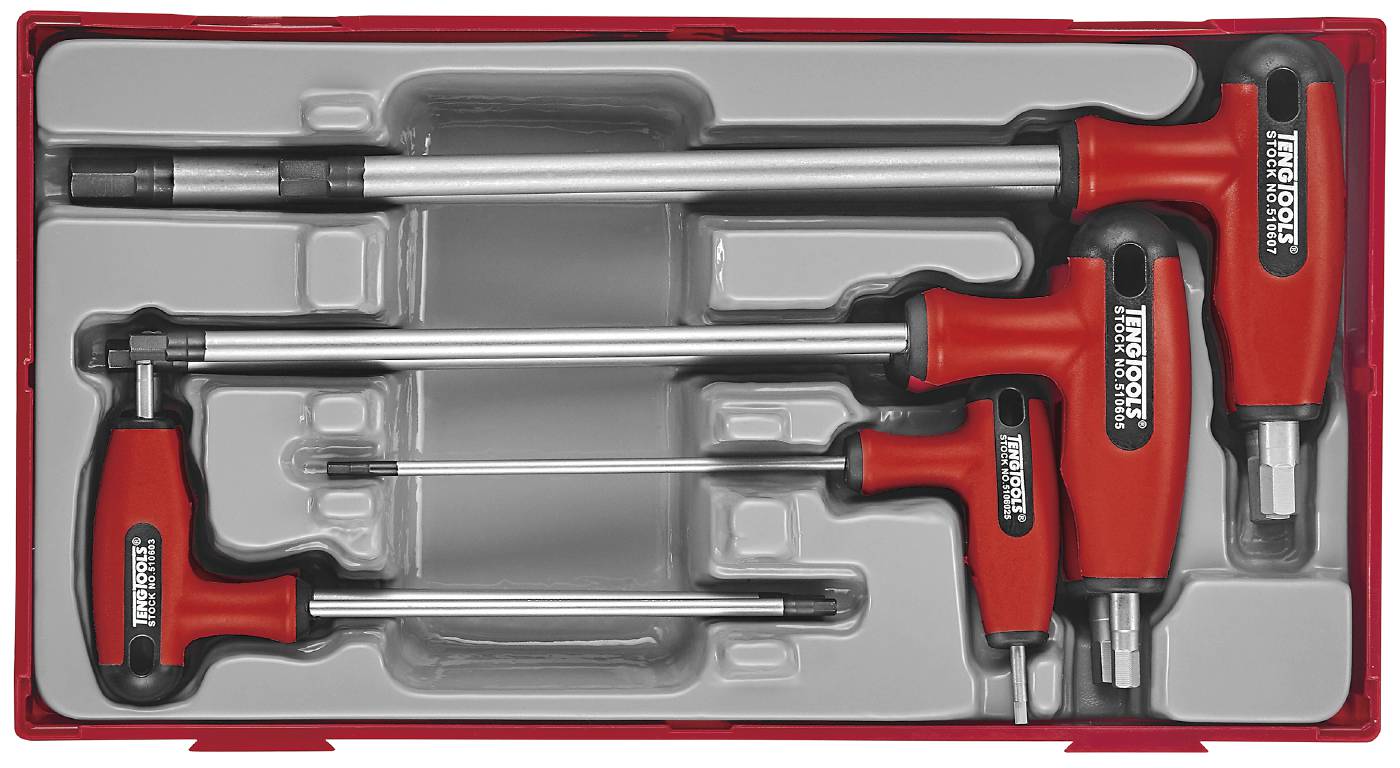 7 piece Set of hex keys Teng Tools TTHEX7S