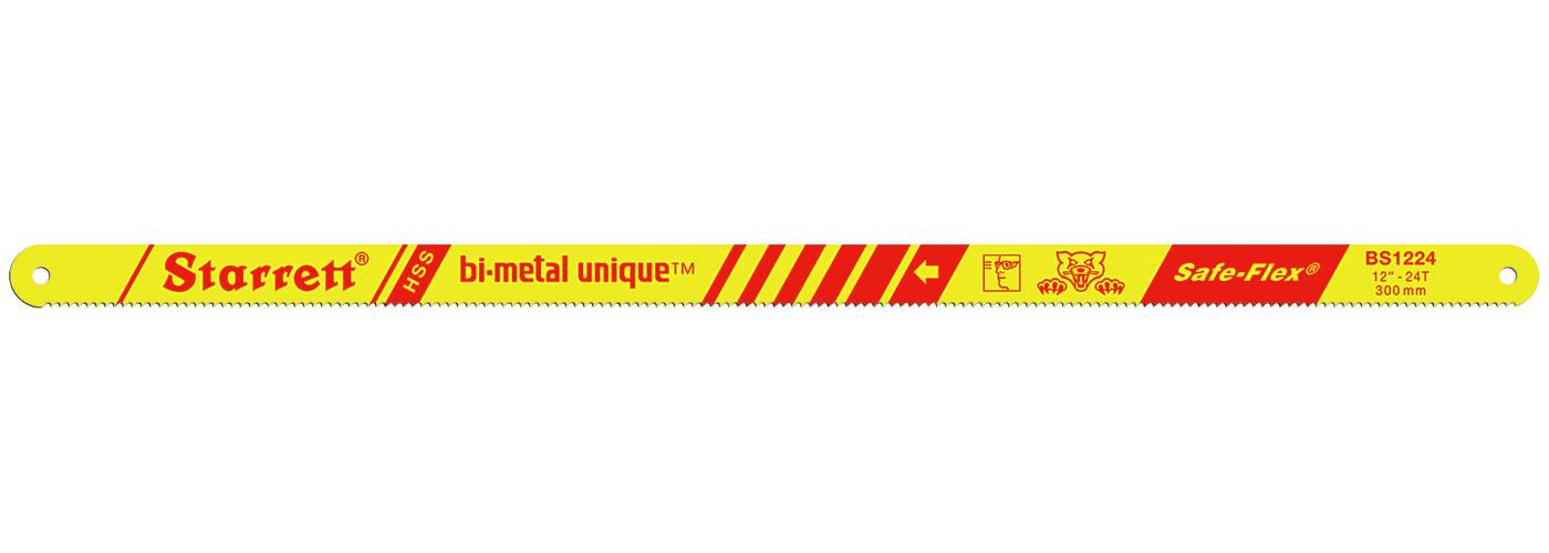 Bi-Metal hacksaw blade. Starrett Bi Metal Unique Safe Flex