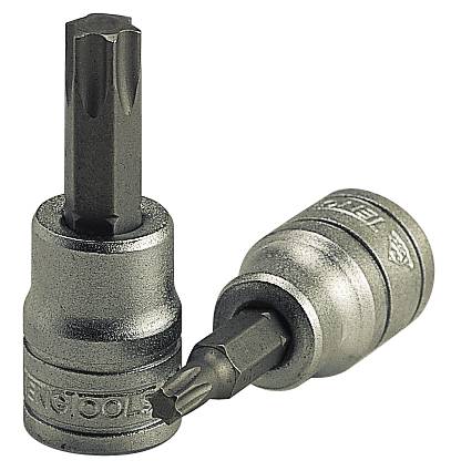TX-hylsa. Med 1/4" fyrkantsfäste. Teng Tools M141210T-C / M141240T-C
